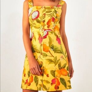 Farm Rio Fruit Lovers Linen Mini Dress